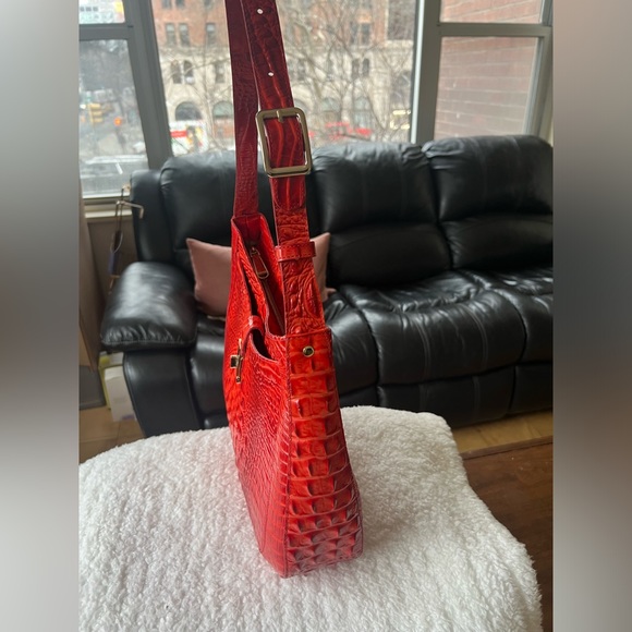 Brahmin Johanna Melbourne Embossed Leather Shoulder Bag - Picture 5 of 16